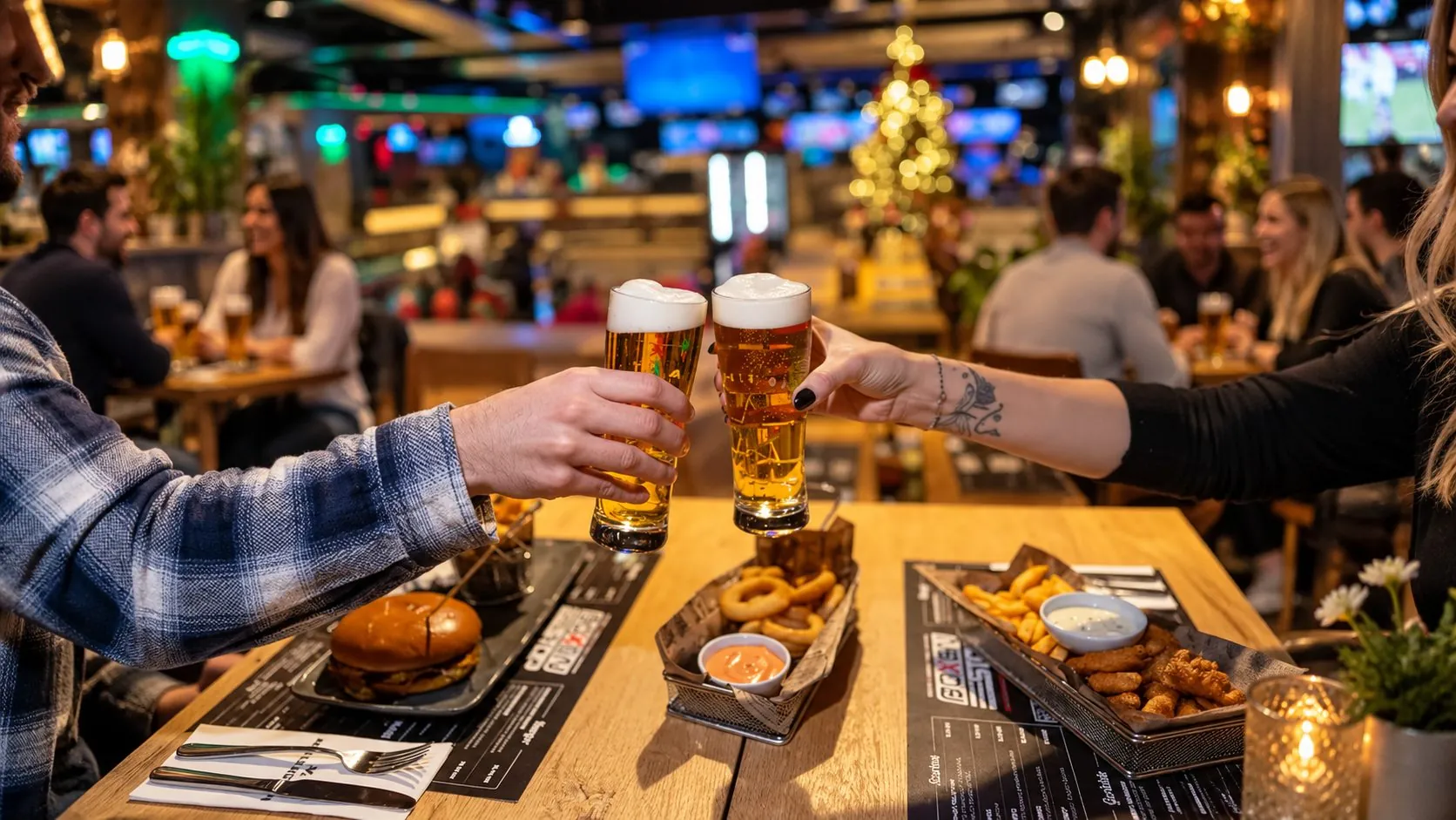 Eat first. Then cheer together.